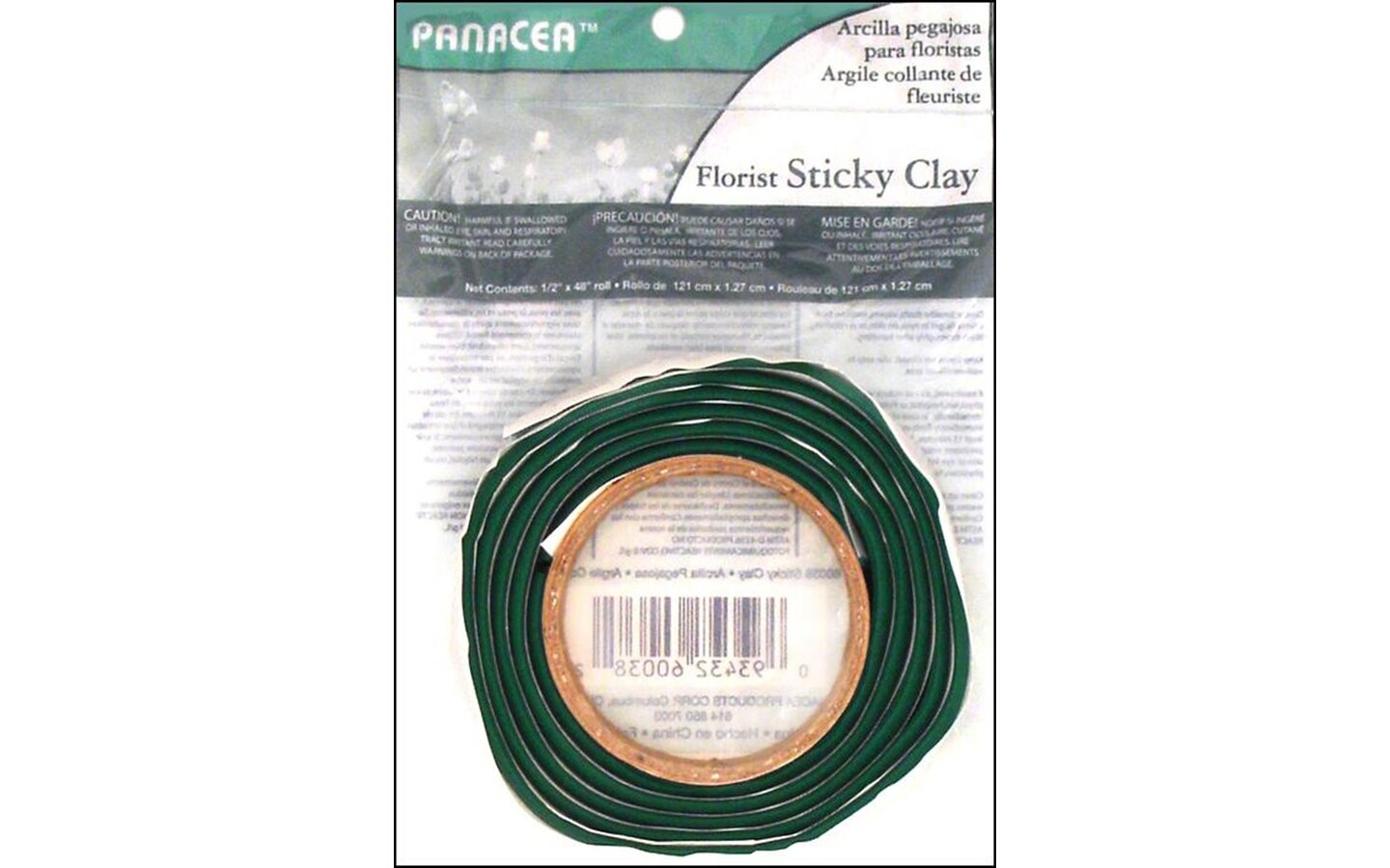 Panacea Floral Sticky Clay Roll 4&#x27; Green
