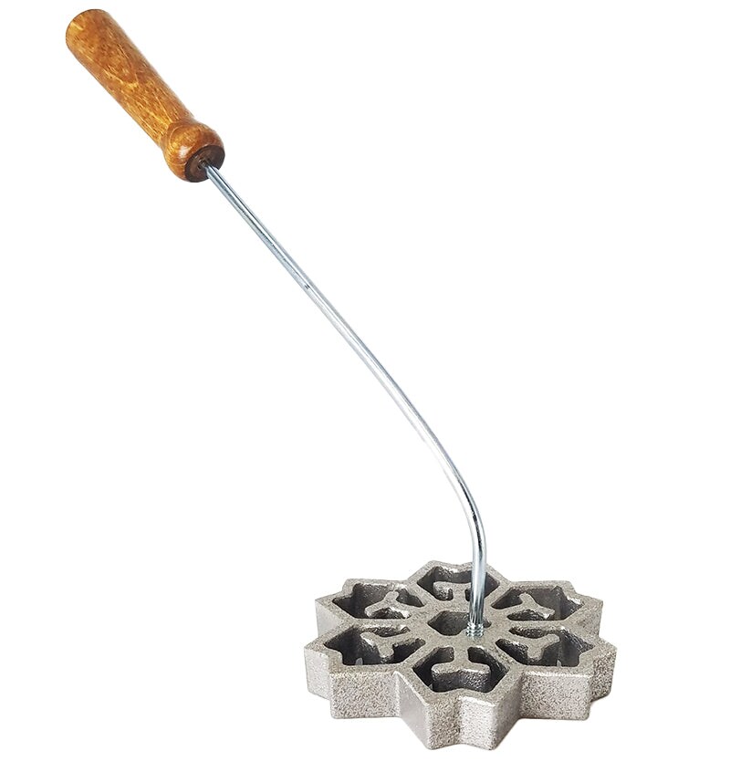 Rosette Iron Bunuelos Cookie Mold, 2-in-1 Snowflake