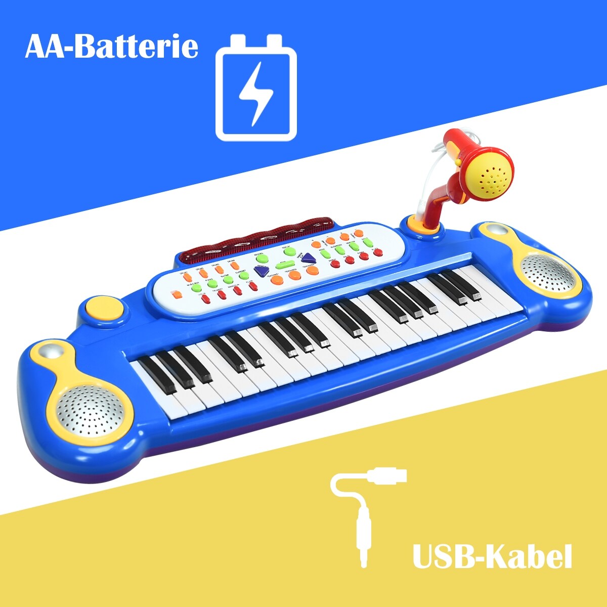 37 Key Electronic Keyboard Kids Toy Piano with a Training Function