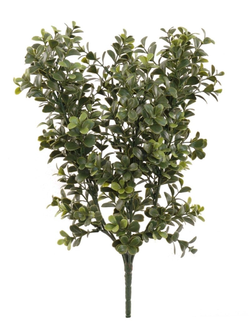Set of 6: Artificial Boxwood Bush | 17-Inch | UV Resistant | Indoor/Outdoor Use | Faux Greenery | Patio &#x26; Garden | Home &#x26; Office Decor