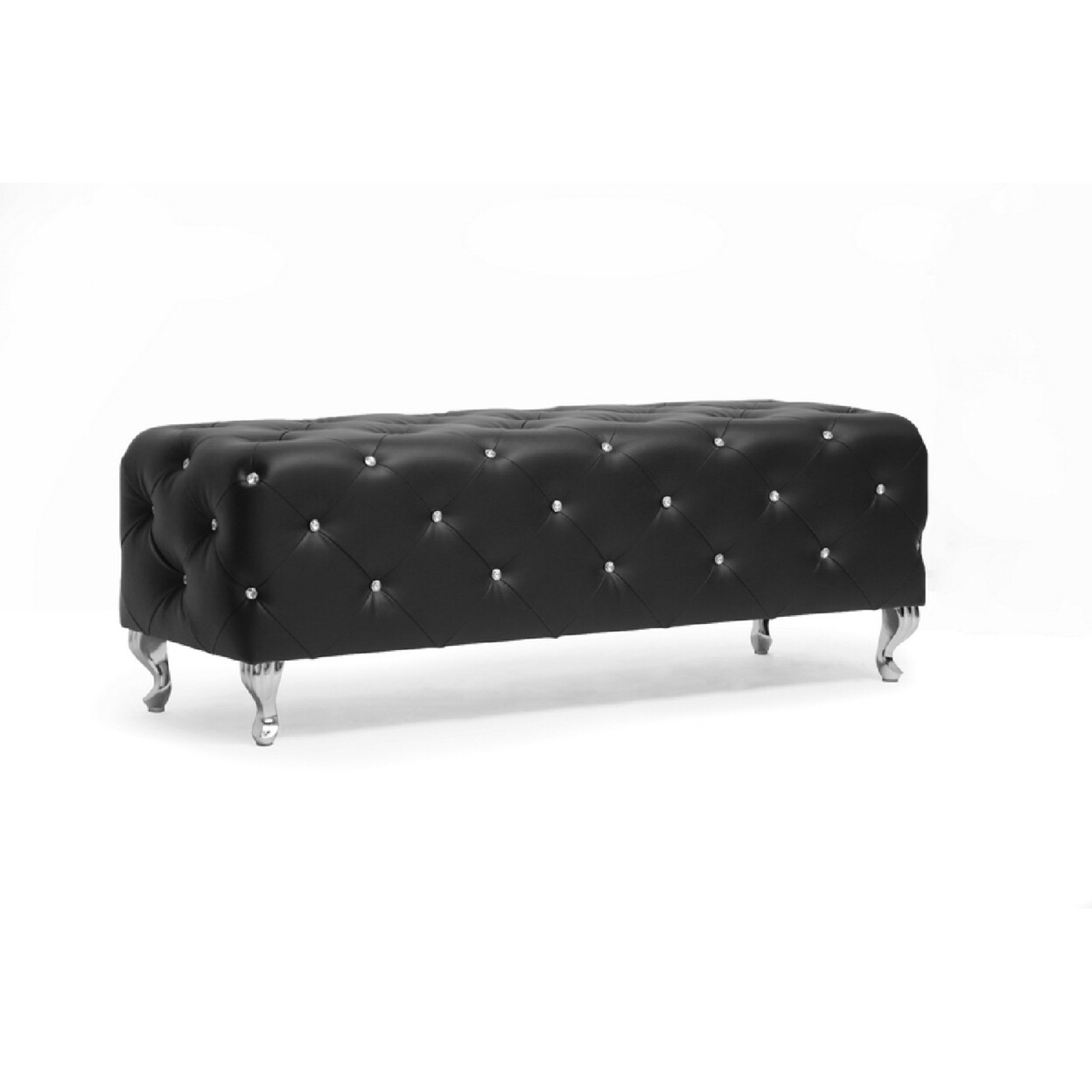 Wholesale Interiors Baxton Studio Stella Crystal Tufted Black