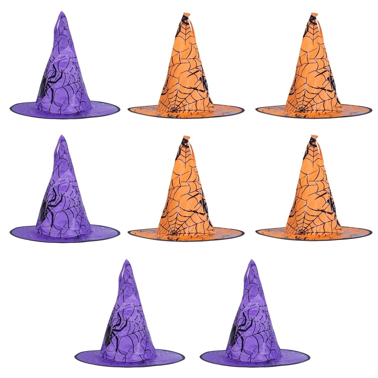 SKUSHOPS 8 Pack 13FT Witch Hat Hanging String LED Light Halloween Decoration Battery Powered Remote Control 8 Lighting Modes