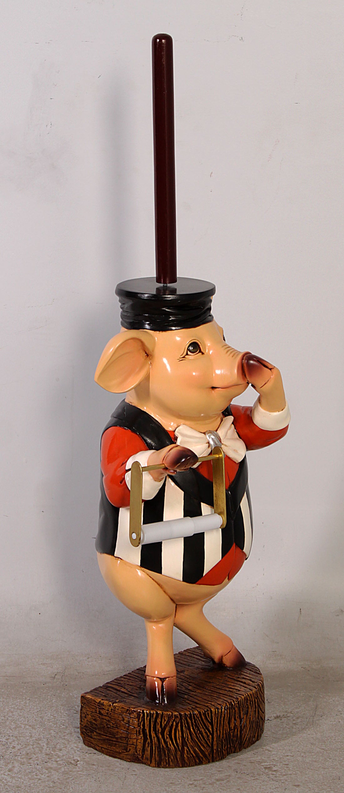 Pig Toilet Paper Holder Statue