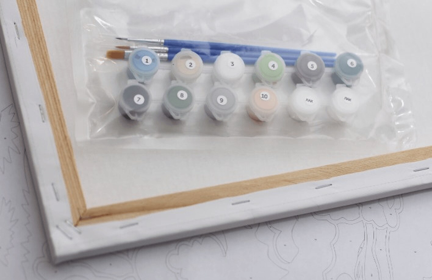 Painting by Numbers kit Crafting Spark European Street A093 19.69 x 15.75 in