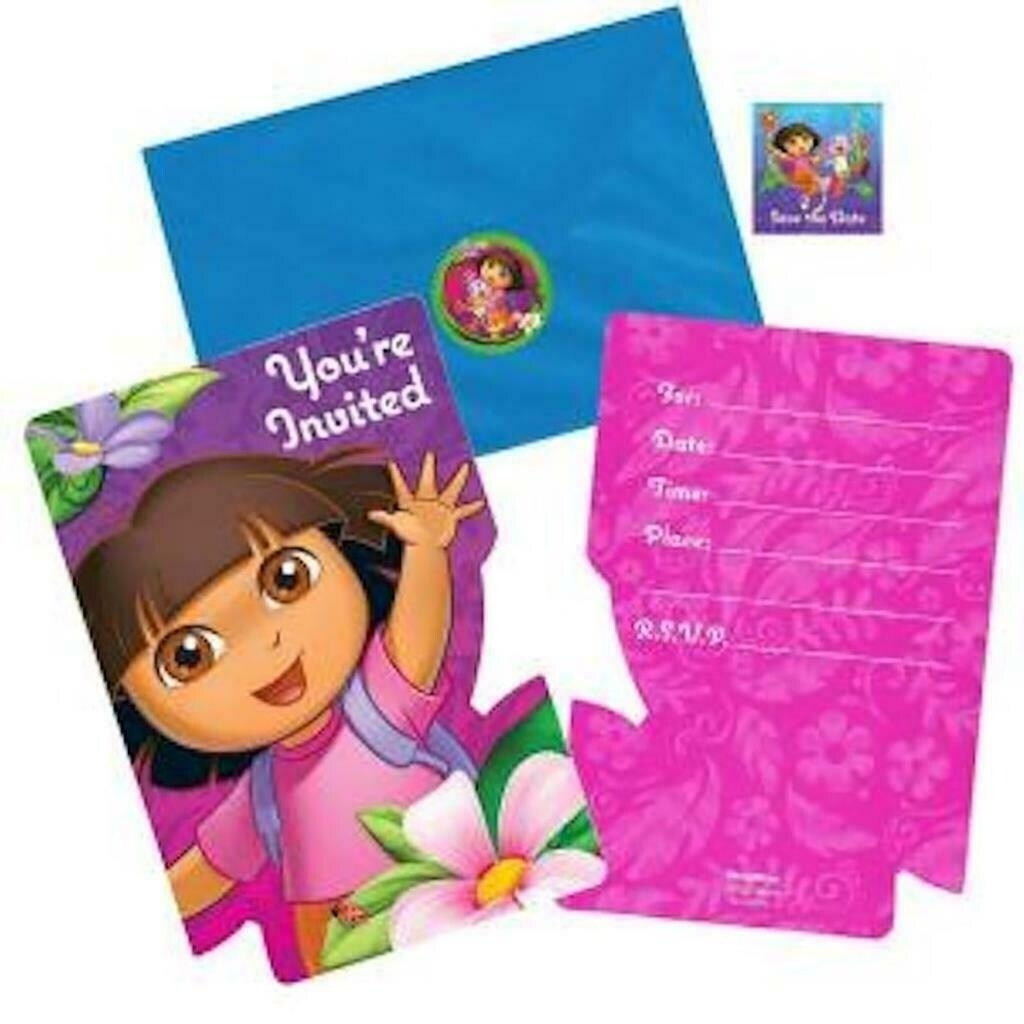 Designware Dora Flower Save The Date Invitations Birthday Party Supplies 8 Per Package