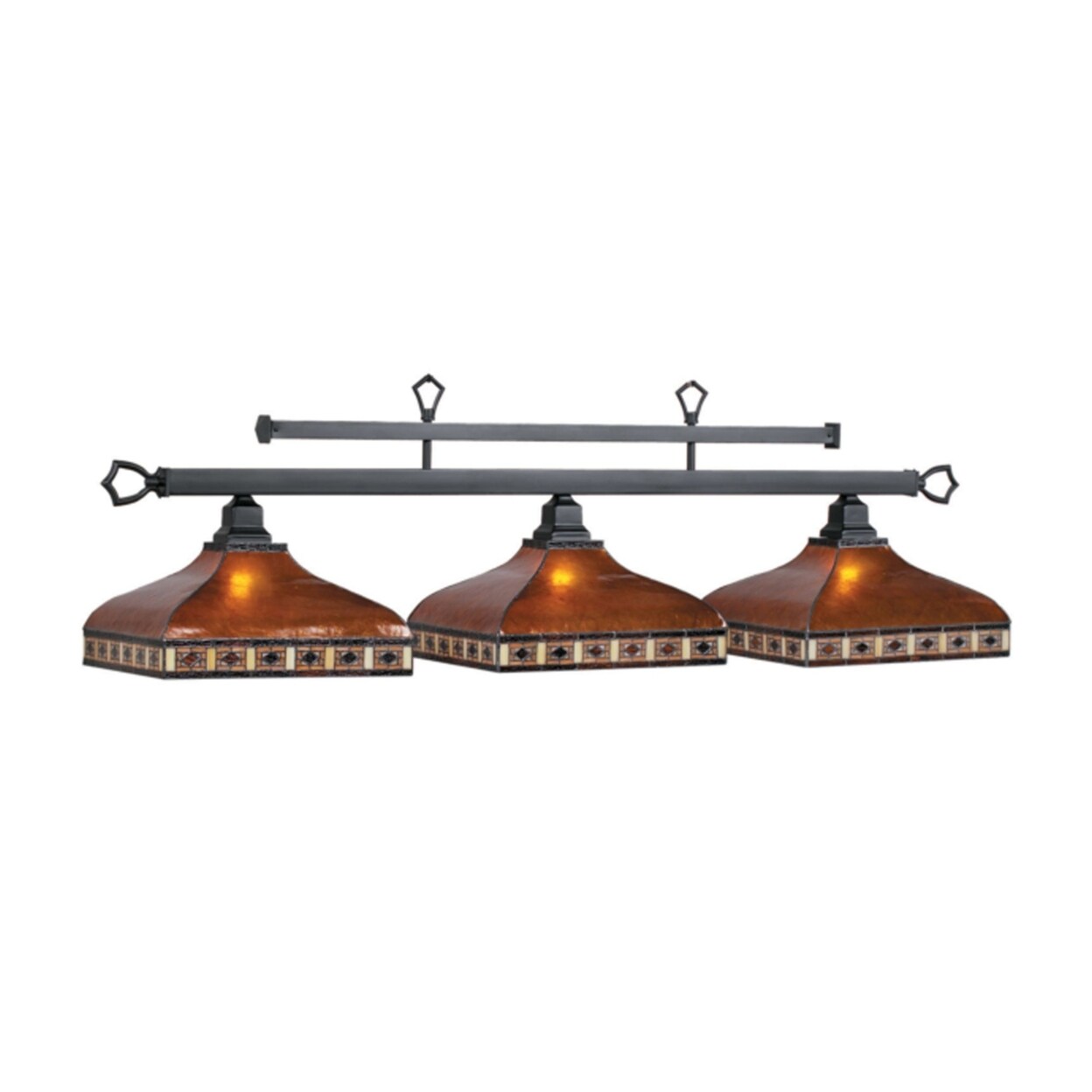 RAM Game Room Traditional Style 56&#x22; Tahoe 3-Light Billiard Pendant Light Fixture