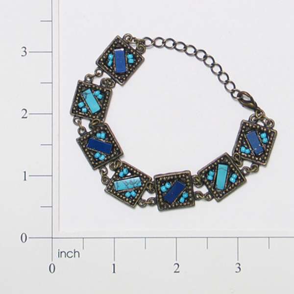 Antique Inspired Turquoise Bracelet