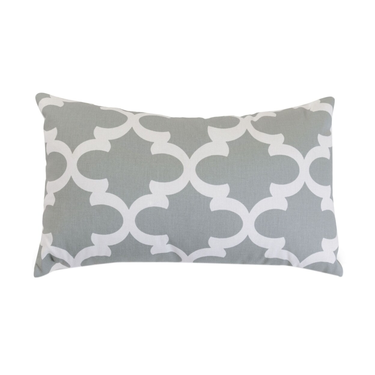 Majestic Home Goods Gray Trellis Small Pillow