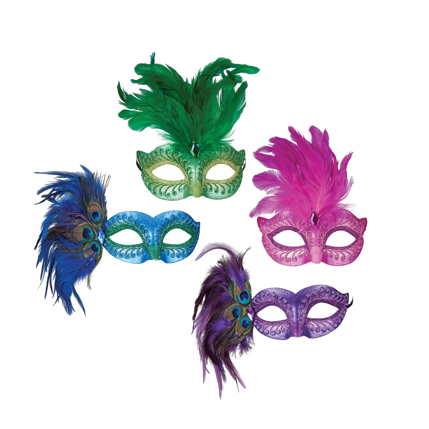 Pearlized Glamour Halloween Mask A/4