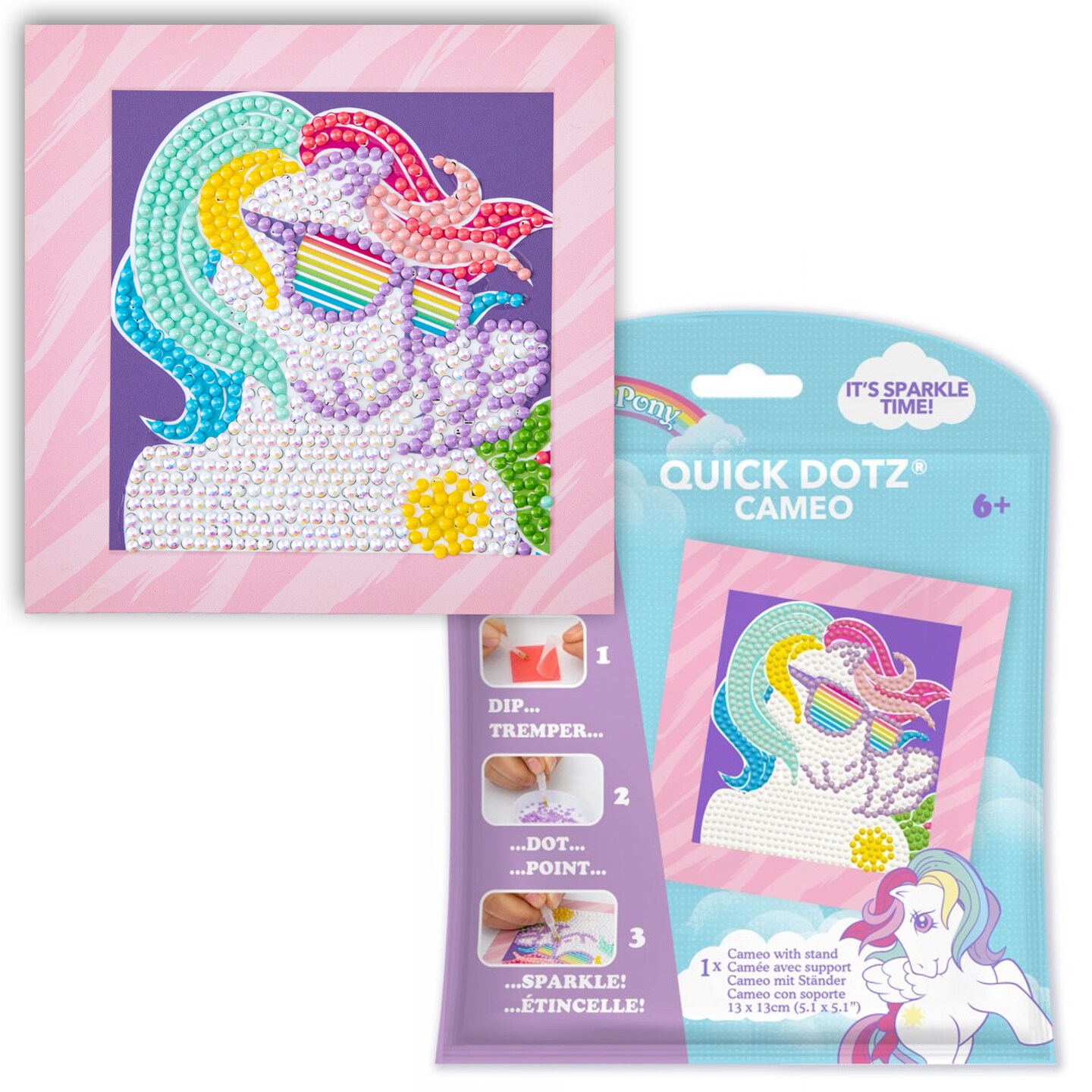 Diamond Dotz My Little Pony Retro - Fresh Vibes Diamond Painting Kits for Adults - Diamond Art Kits a Relaxing Creative Craft Kit with Dotz Gems