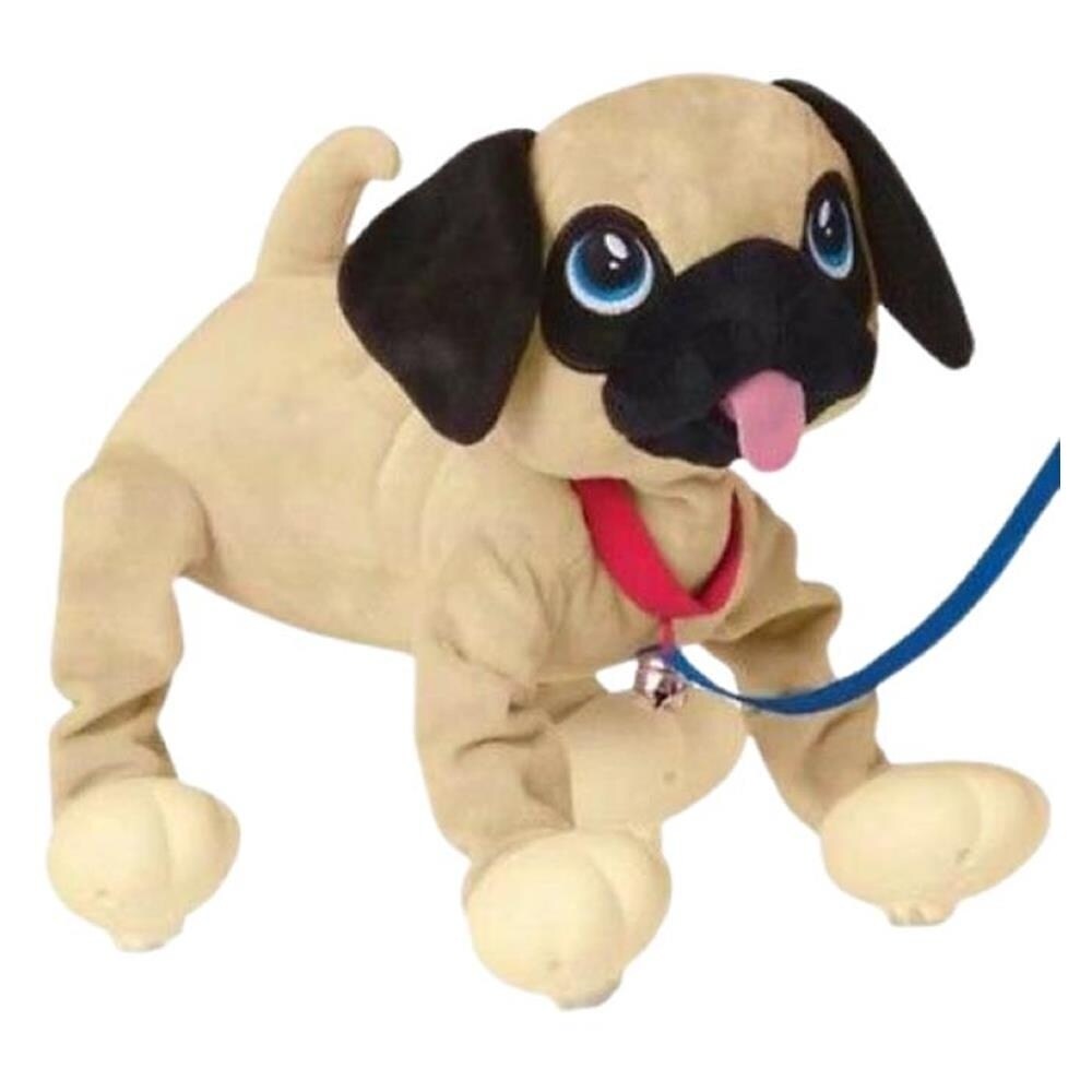 Mighty Mojo Peppy Pets Walking Pug Interactive Toy Soft Cuddly Companion