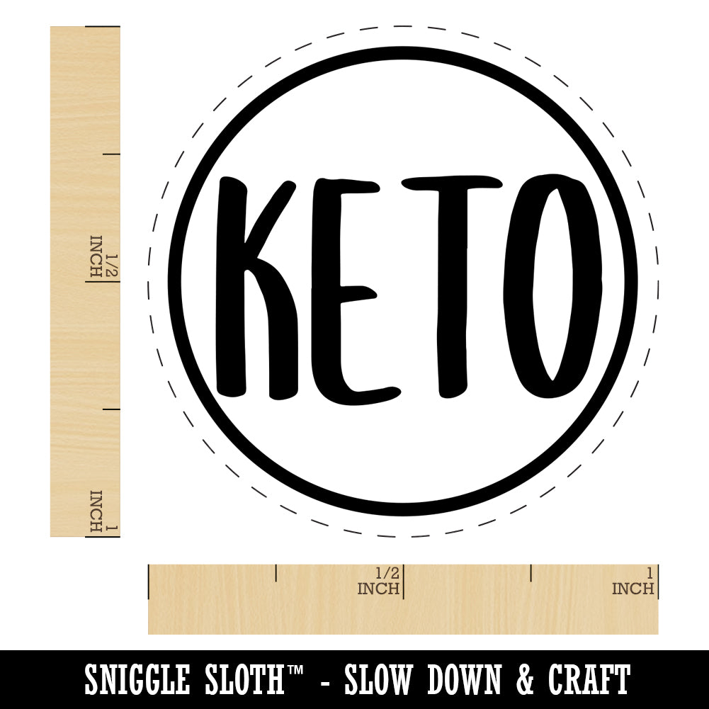 Keto Food Diet Rubber Stamp for Stamping Crafting Planners