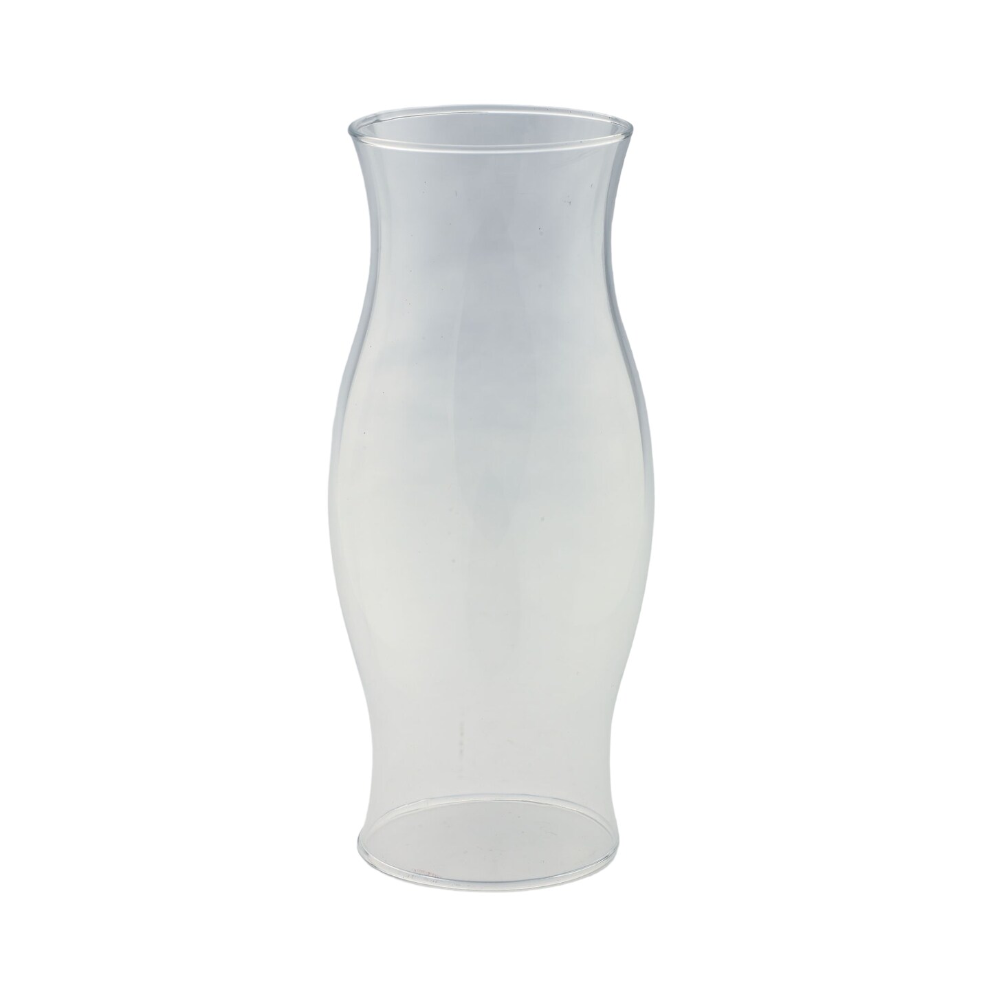 CC Home Furnishings 11.5" Clear Solid Glass Hurricane Candle Holder