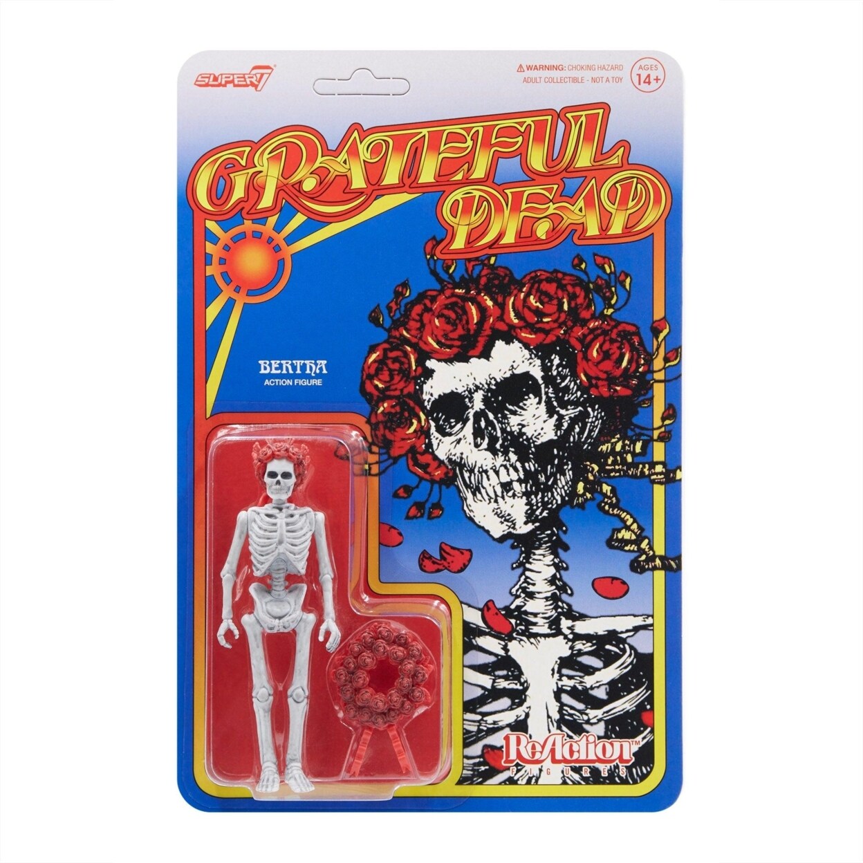 Grateful Dead Bertha Skull and Roses T-Shirt , Collectible