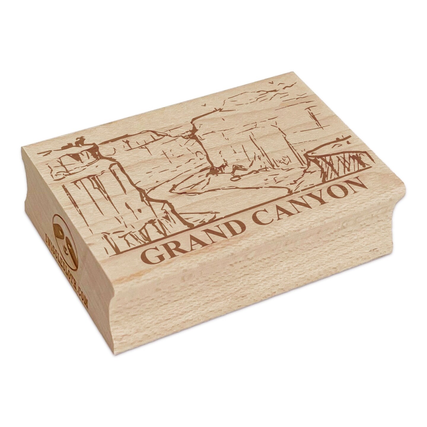 National Park Grand Canyon Rectangle Rubber Stamp for Stamping Crafting
