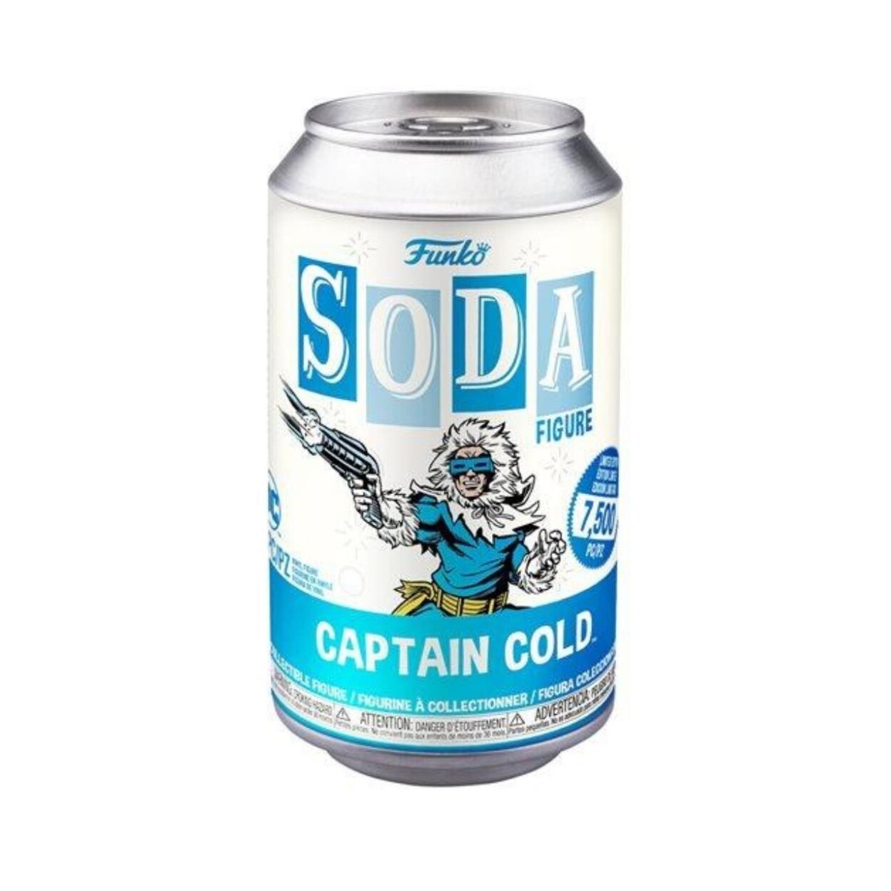 Funko Soda Captain Cold Figure Dc Comics Leonard Snart Vinyl 375 Inch Collectible