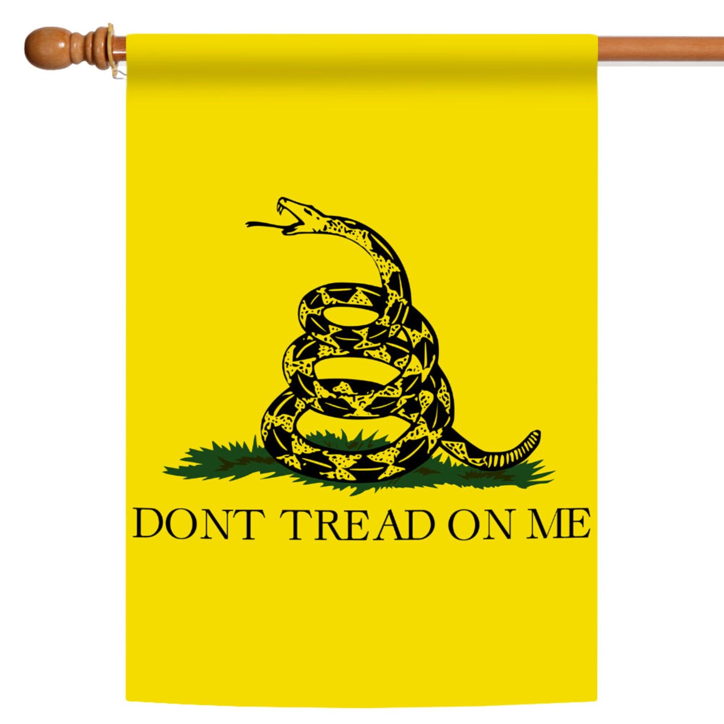 Toland Home Garden Yellow and Black Snake Vertical Outdoor House Flag 40&#x22; x 28&#x22;