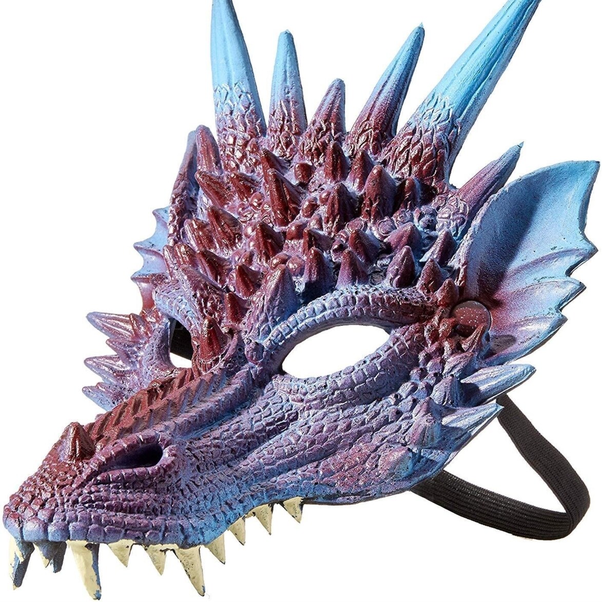 Hms Mythical Purple Dragon Mask Soft Adult Costume Accessory Size One Size