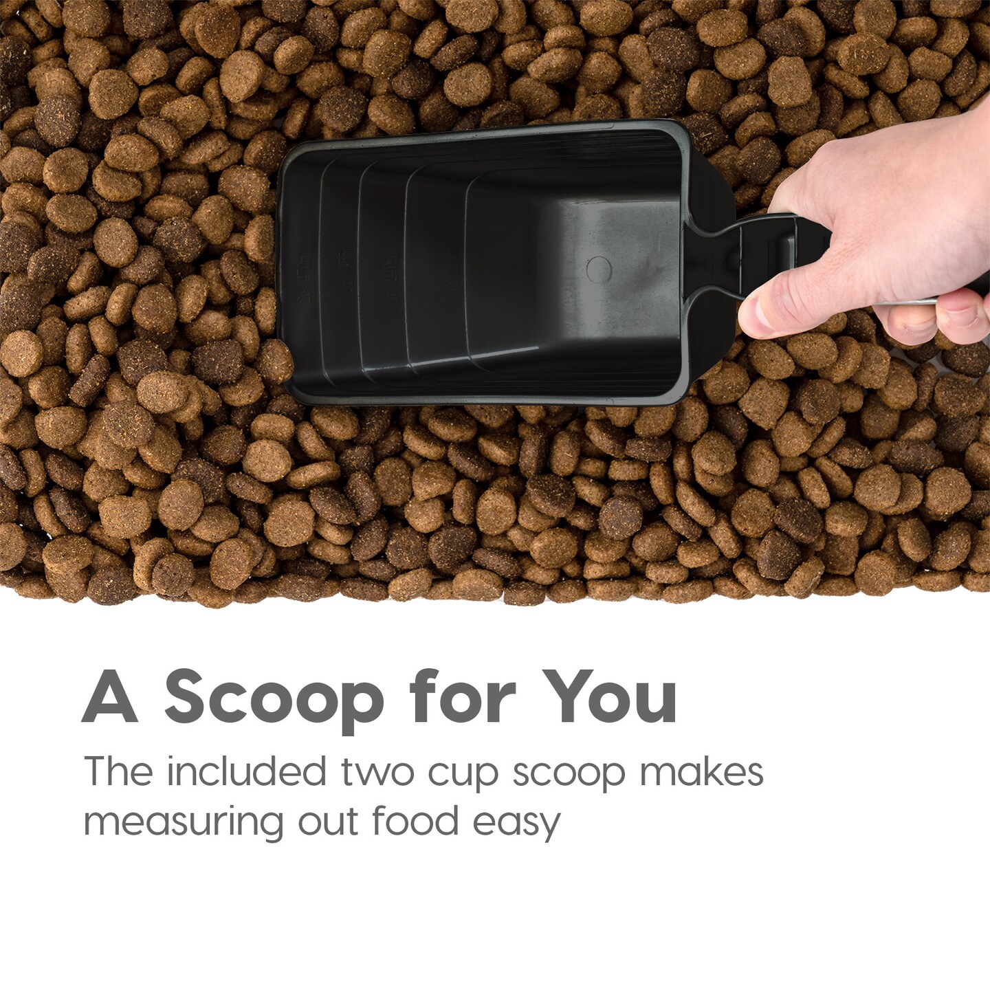 IRIS USA 30lbs+11lbs Airtight Pet Food Storage Container Combo with Scoop and Casters, up to 41lbs