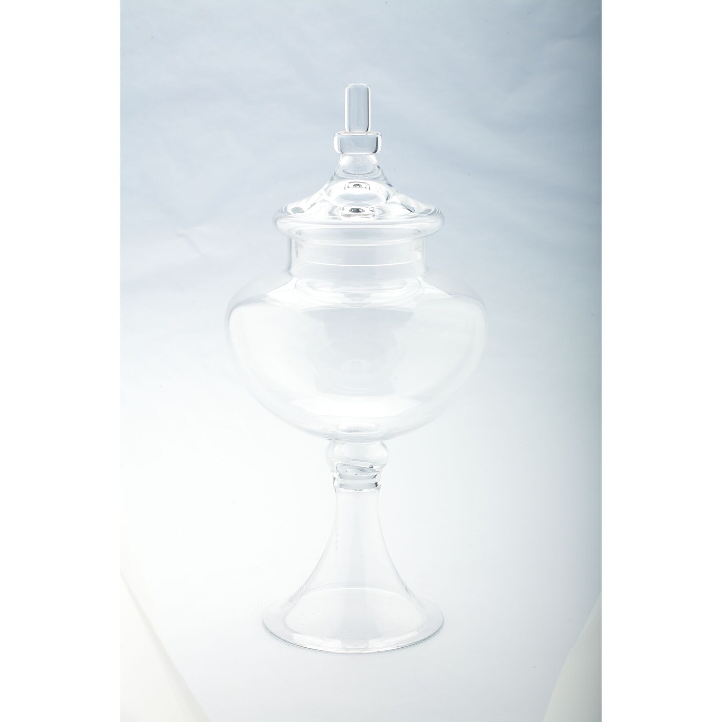 CC Home Furnishings 16&#x22; Clear Glass Apothecary Jar with Lid