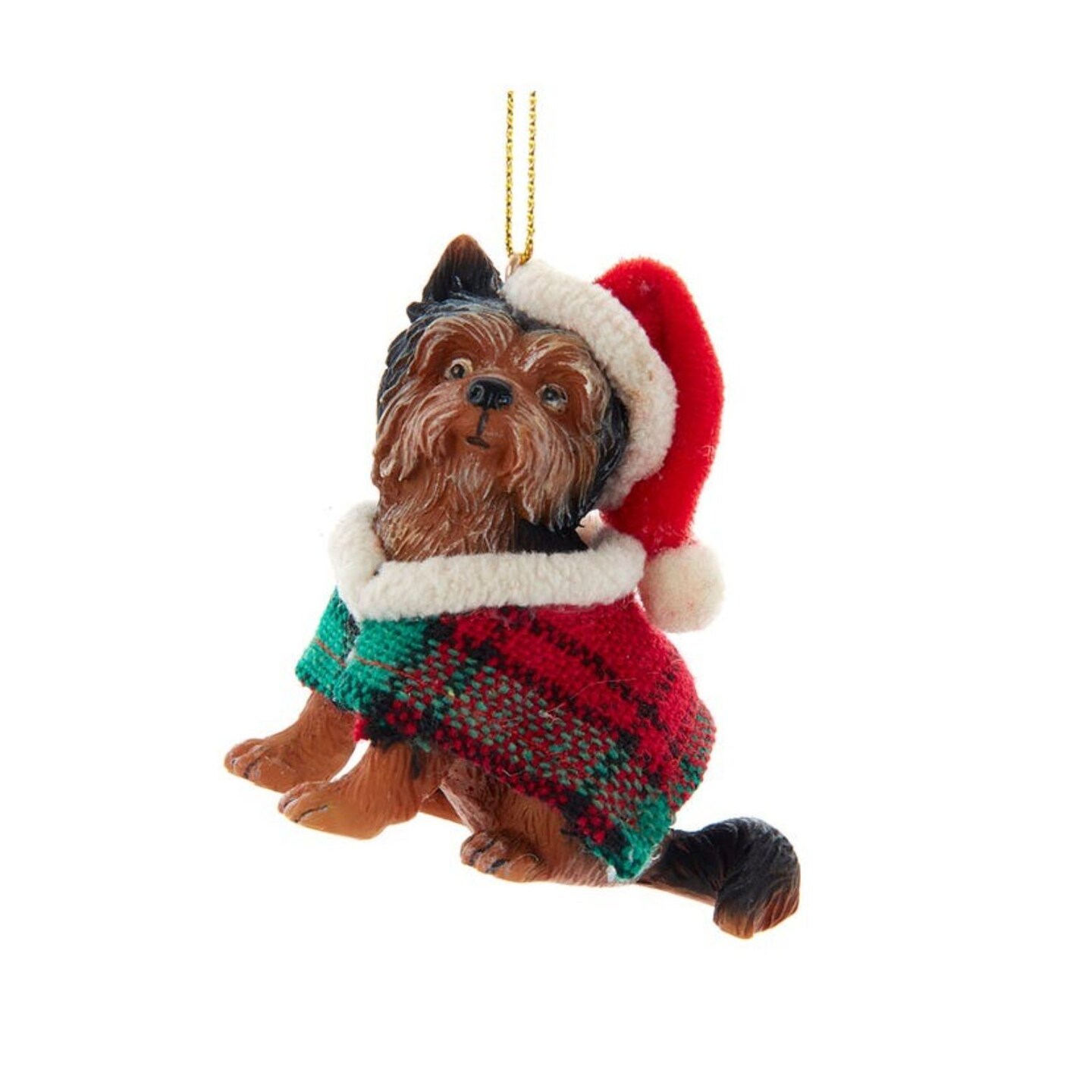 KSA Set of 6 Yorkshire Terrier Christmas Ornaments 2.5&#x22;