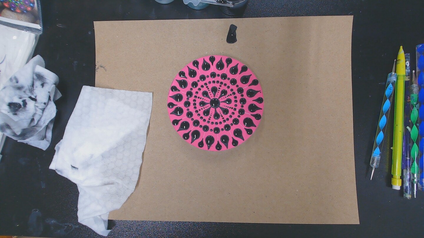 "Disco Dots" Dot Mandala Painting Step by Step image 7