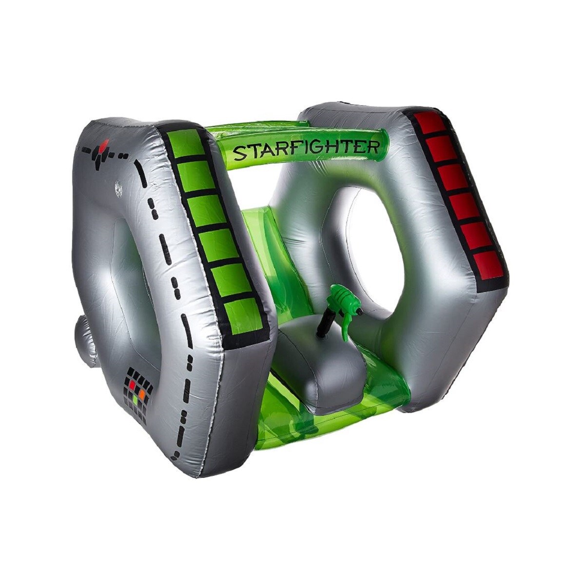 Swim Central 40” Gray and Green Inflatable Starfighter Super Squirter ...