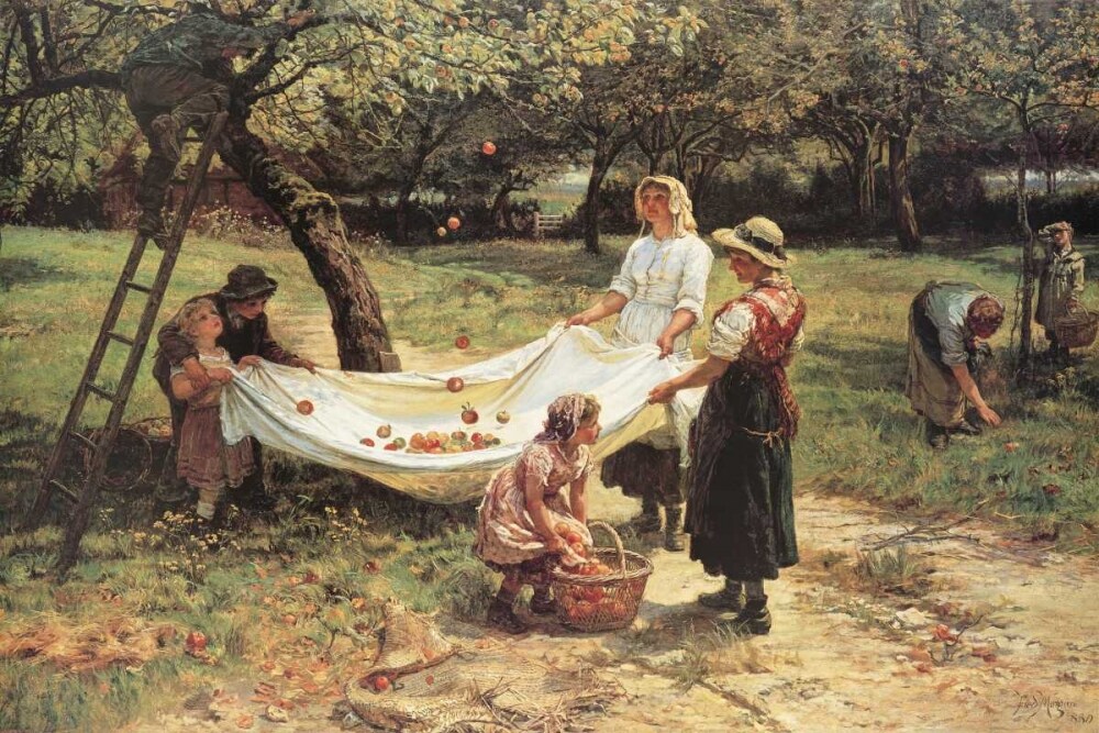 The Apple Gatherers Poster Print by Frederick Morgan - Item # VARPDX12091