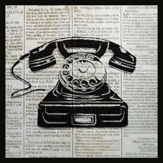 VINTAGE TELEPHONE Poster Print by Piper Ballantyne - Item # VARPDXPB25971