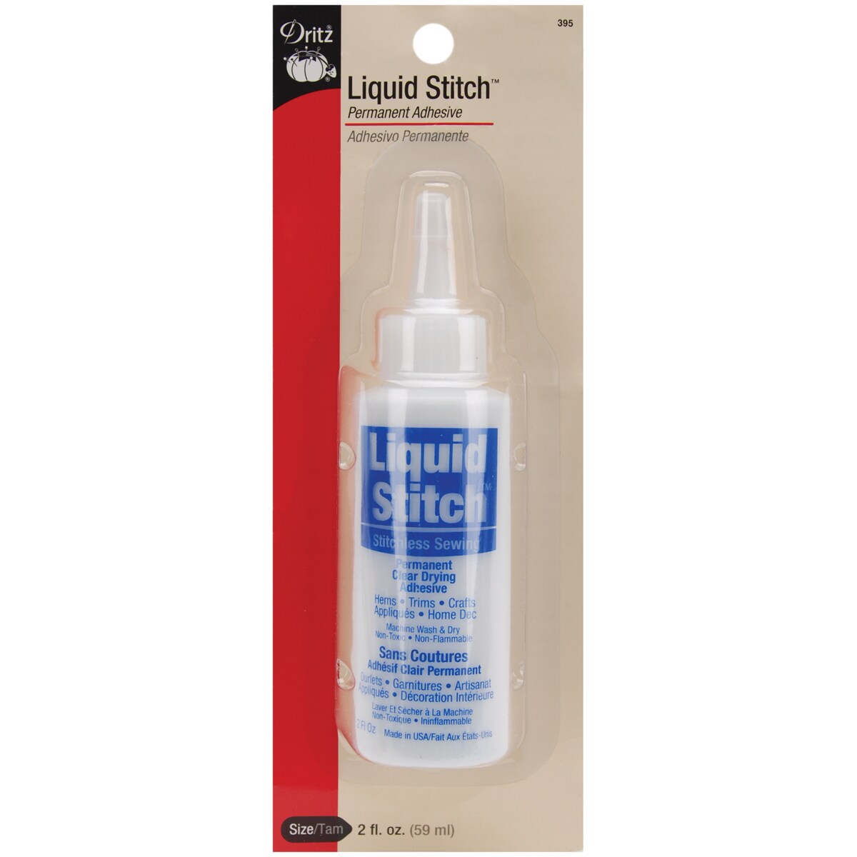 Dritz Liquid Stitch Permanent Adhesive-2oz