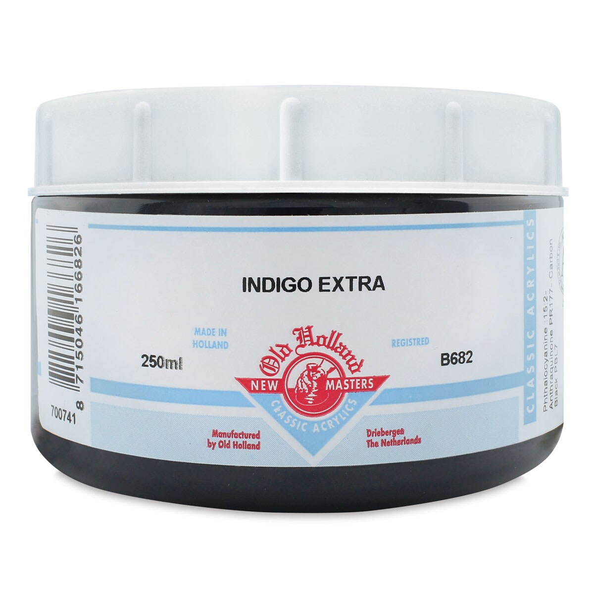 Old Holland New Masters Classic Acrylics - Indigo Extra, 250 ml jar