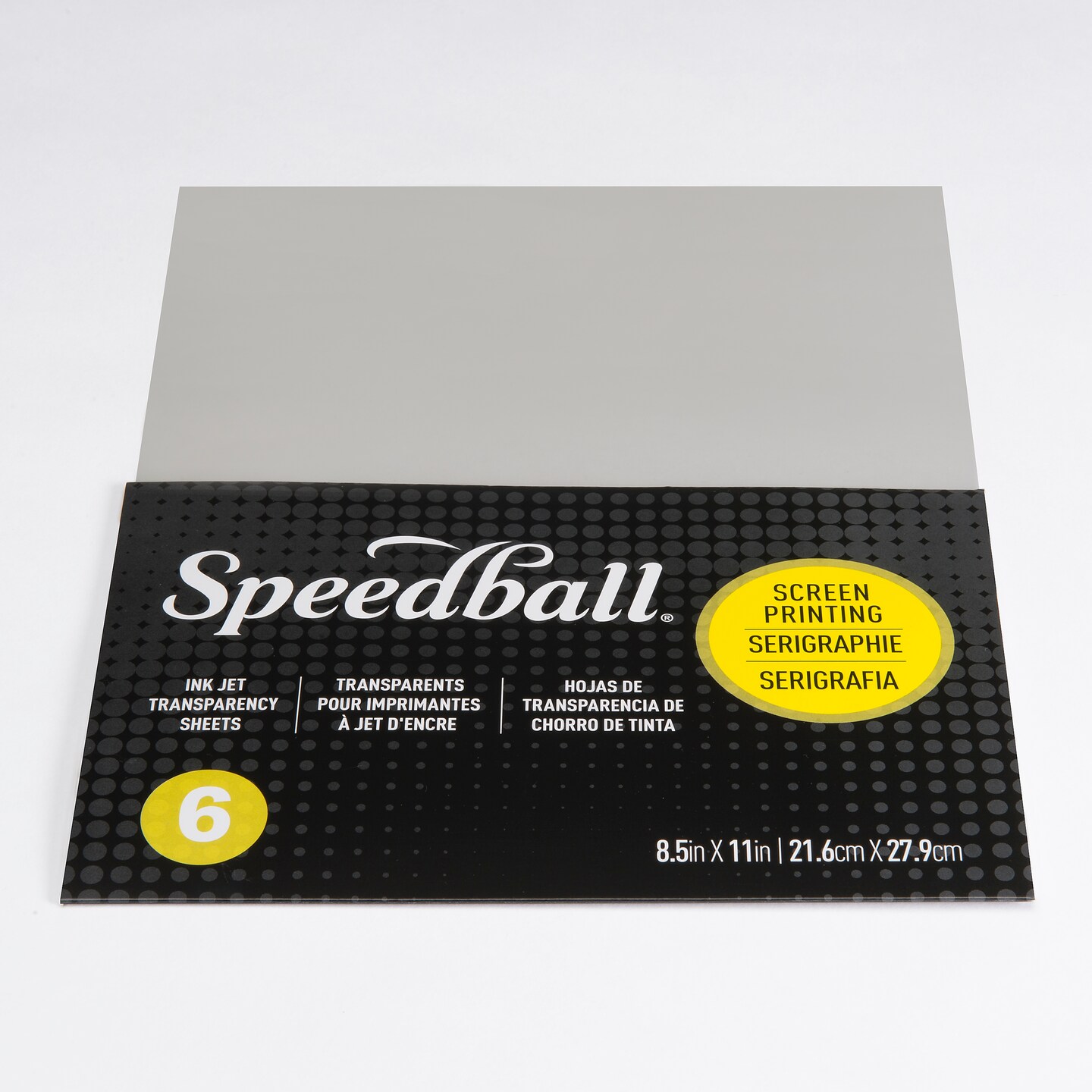 Speedball Screen Printing Ink Jet Transparency Sheets, 8.5" X 11", Pack Of 6
