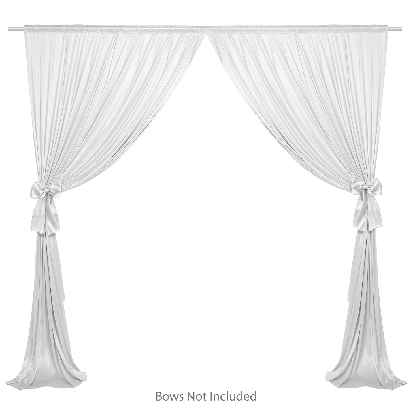 Lann&#x27;s Linens (Set of 2) Photography Backdrop Curtains - Split Background for Wedding, Party or Photo Booth