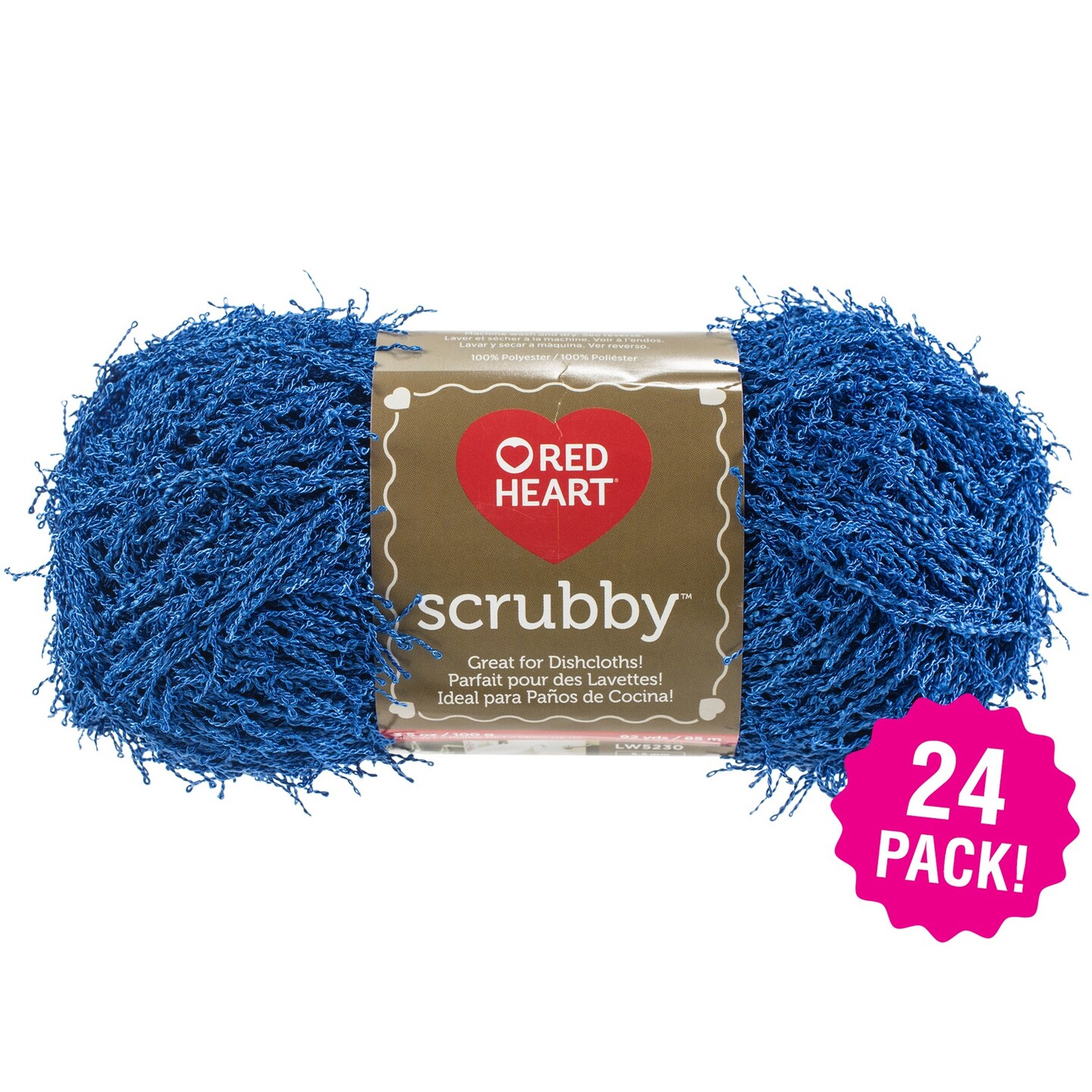 Multipack of 24 - Red Heart Scrubby Yarn-Royal