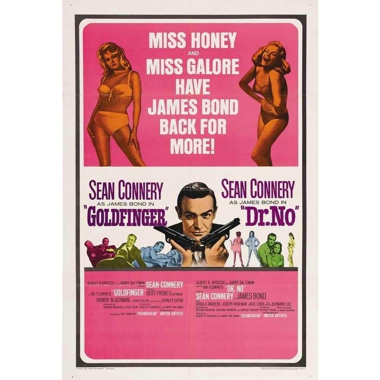 Pop Culture Graphics Goldfinger Movie Poster Print (27 x 40) - Item  MOVAJ7241