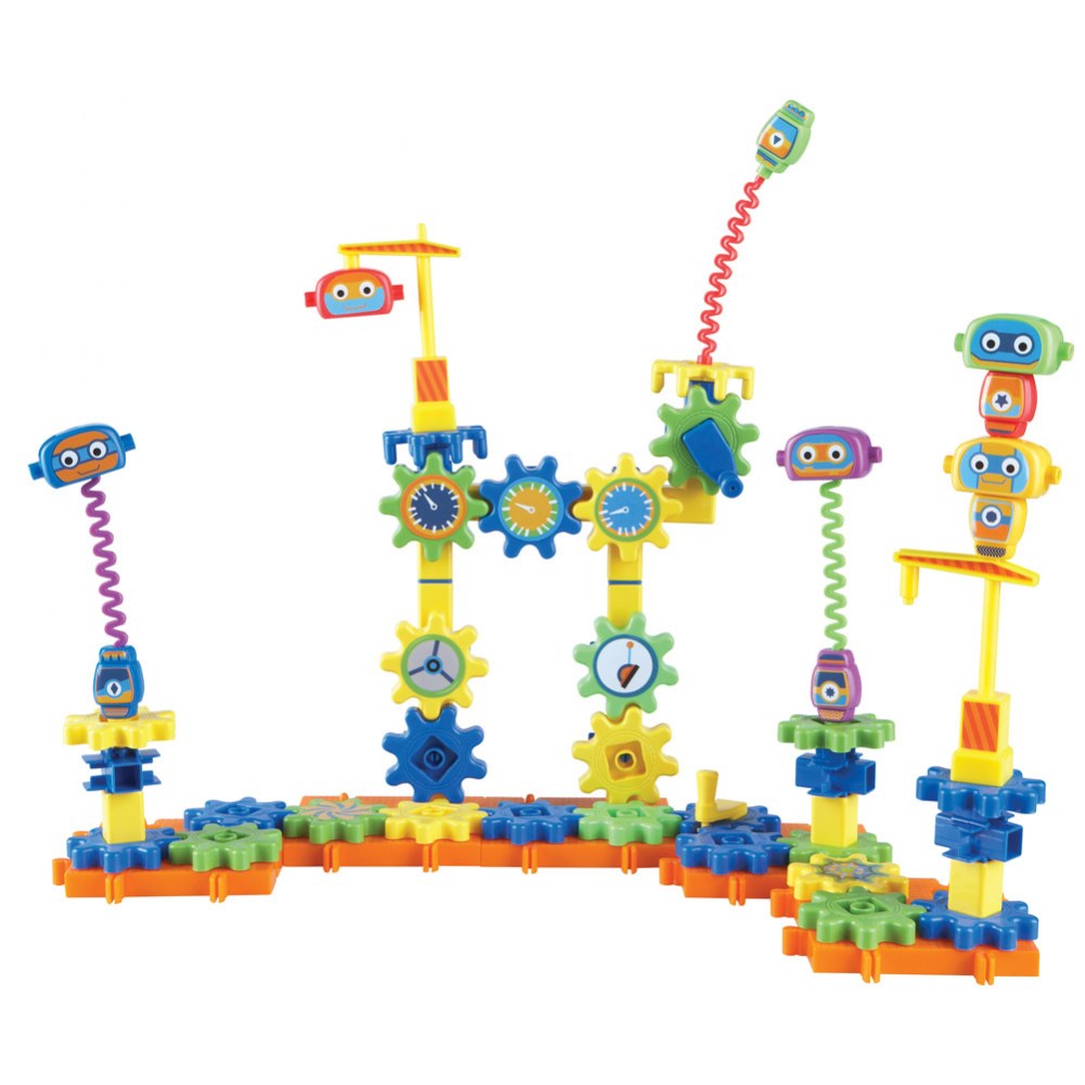 Learning Resources Gears! Gears! Gears! Robot Factory STEM Set - 79 Pieces