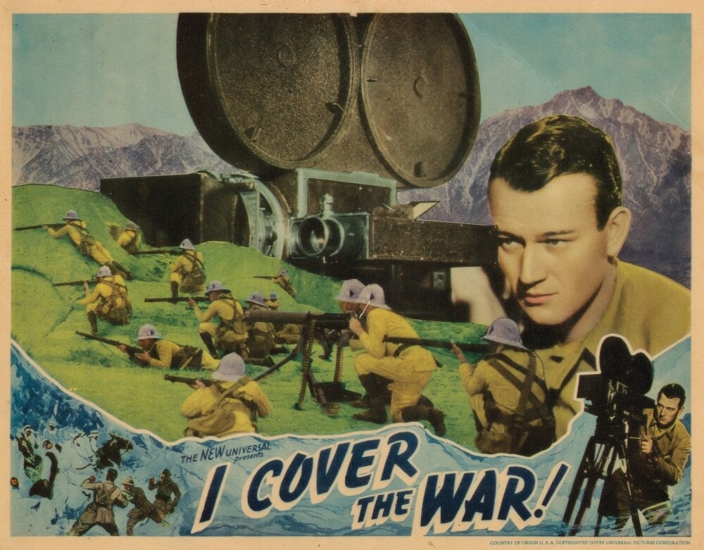 Posterazzi I Cover The War Lobbycard John Wayne 1937 Movie Poster Masterprint