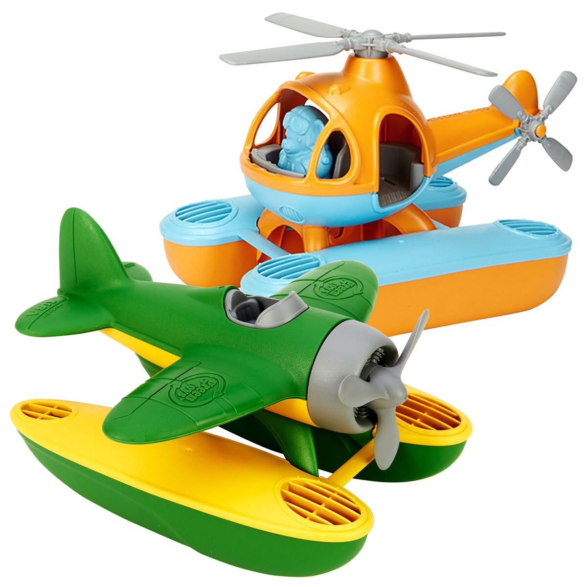Green Toys Eco-Friendly Sea Copter and Sea Plane Set