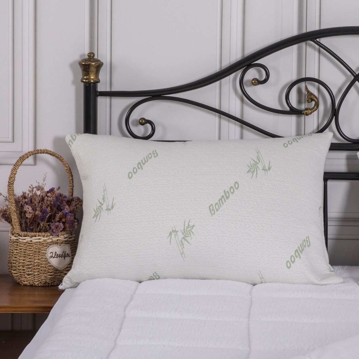 Bamboo Comfort   Memory Foam Pillow with Removable Cover