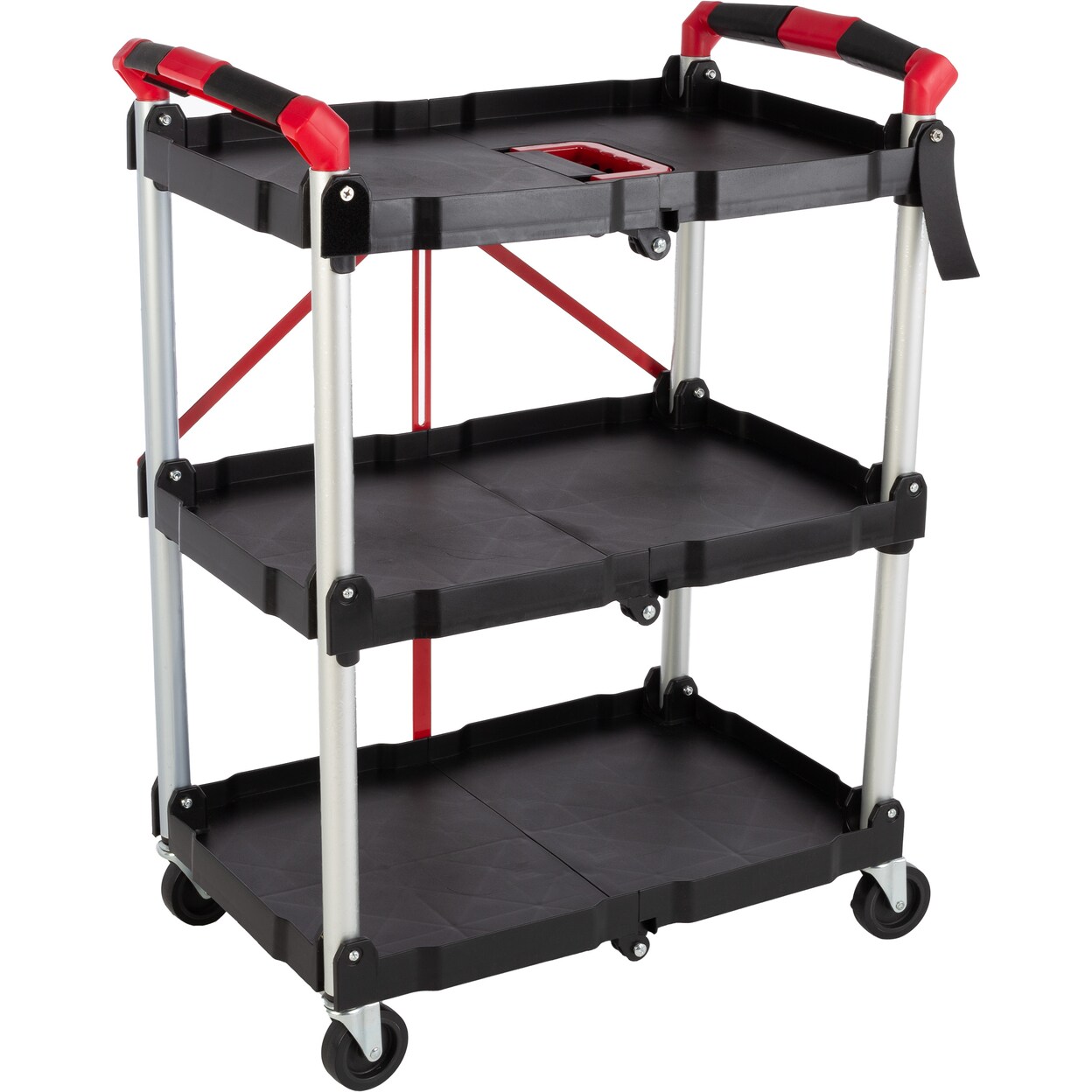 Stalwart Collapsible Cart Portable Lightweight Folding Utility Cart 150Lb Capacity