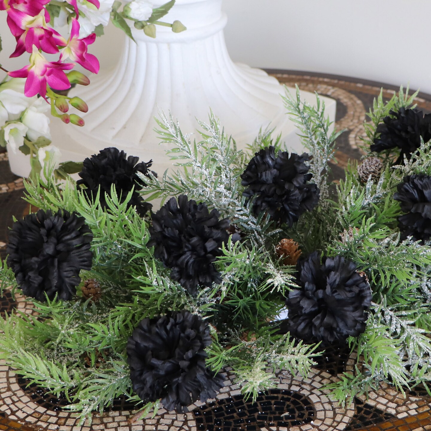 100-Pack: Black Carnation Picks, 5" Long, 3.5" Wide by Floral Home®, Floral Home by Artificial Flowers