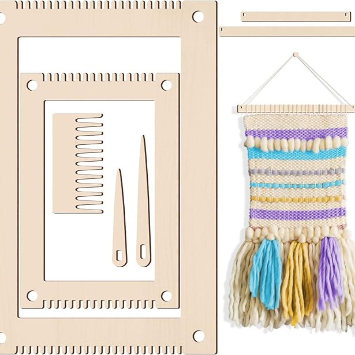 Lightweight Weaving Loom Kit 7 pcs