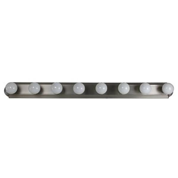 SUNLITE 8 lamp 48 inch Vanity Globe Brushed Nickel Finish bathroom fixture