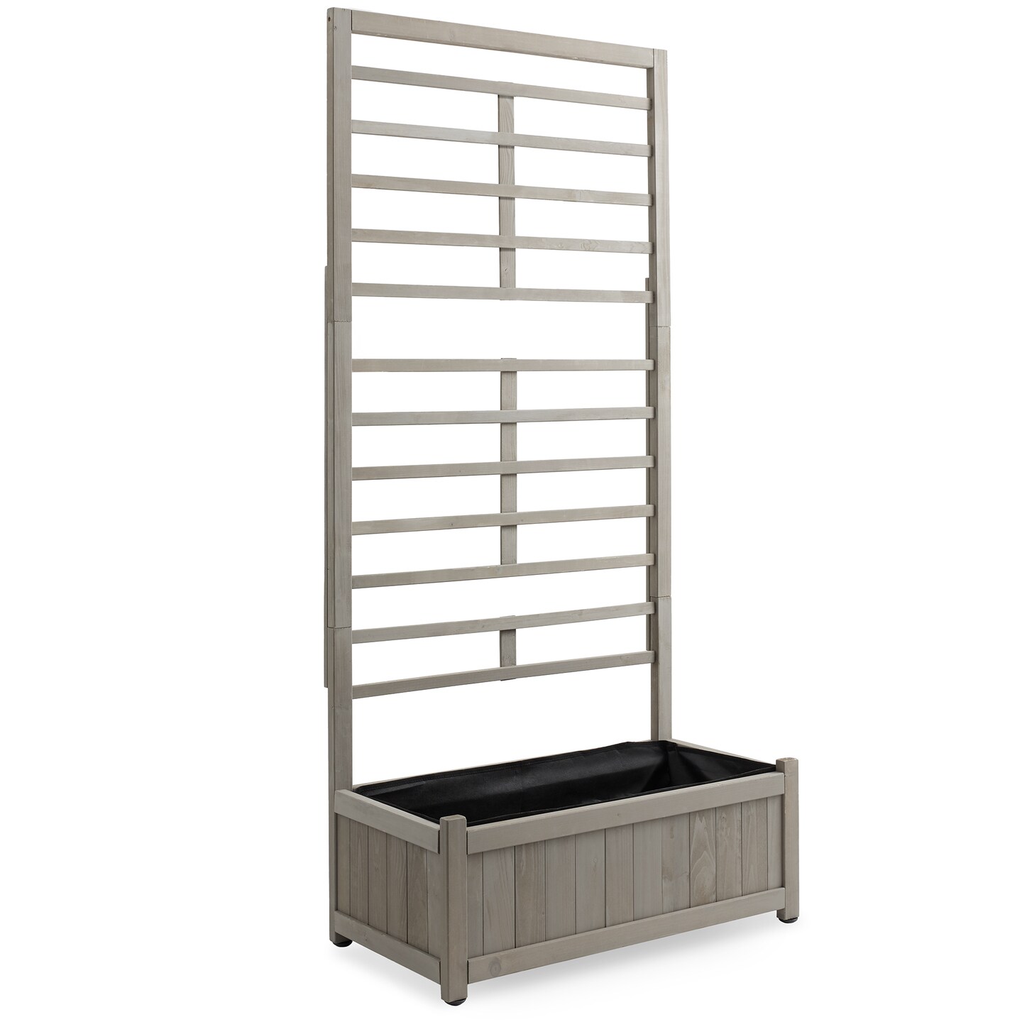 Casafield Wooden Climbing Planter Box -
Raised Garden Bed with Trellis Plant Stand for Outdoor