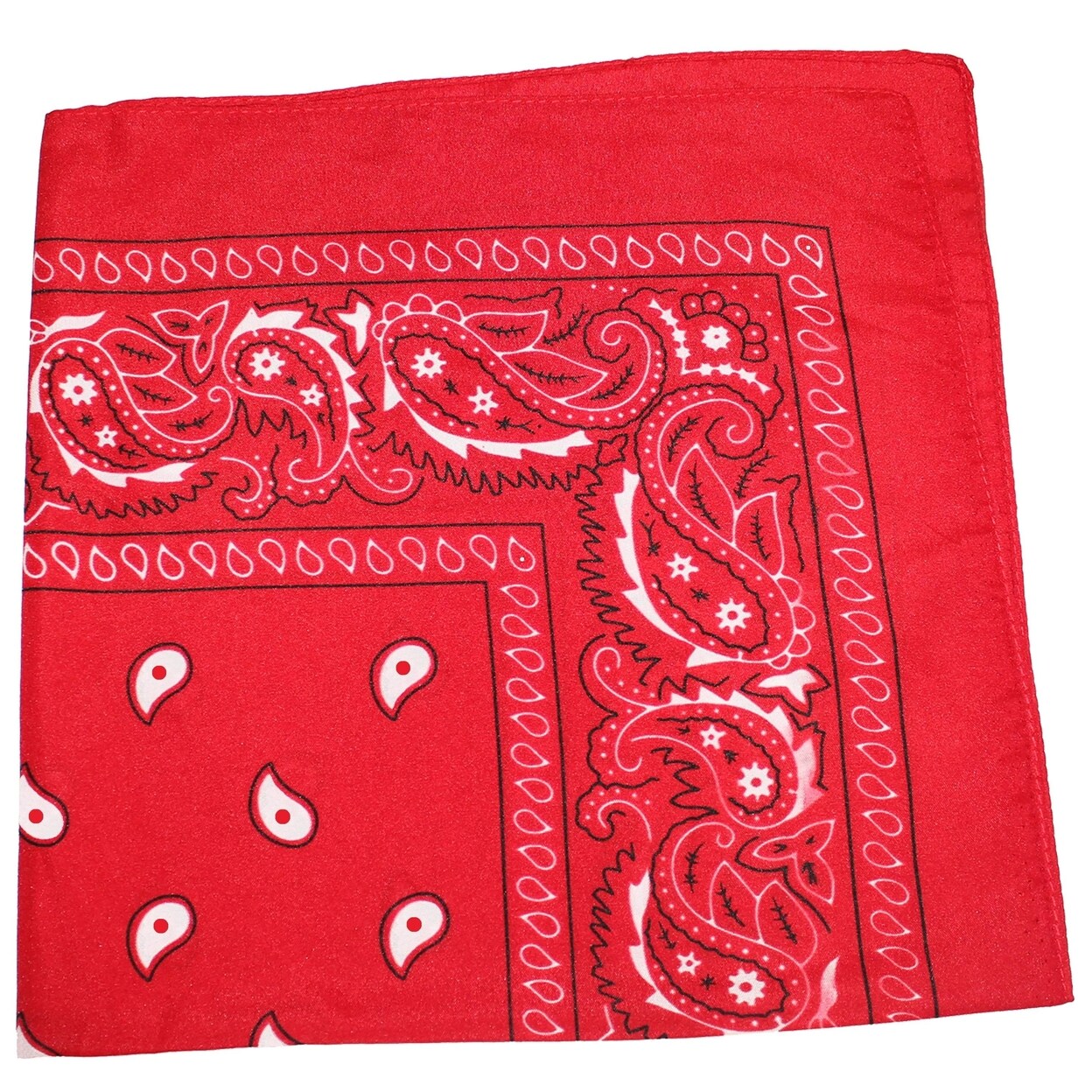 Paisley Bandanas 100% Cotton Double Sided 21X21 Inch Hair Accessories Choice