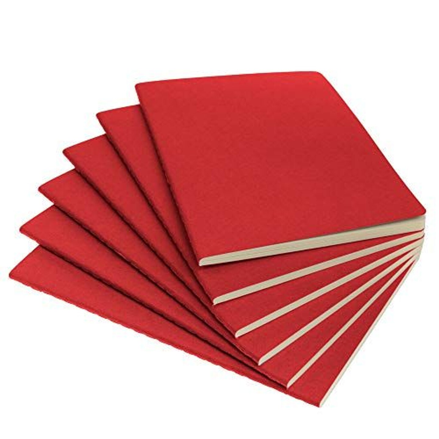 Simply Genius A5 Dotted Notebooks for Work, Travel, Business, College &#x26; More - Softcover Journals for Writing - Grid Notebook for Men &#x26; Women - Size 8.2&#x22; x 5.5&#x22; - 92 pages (Red, 6 pack)