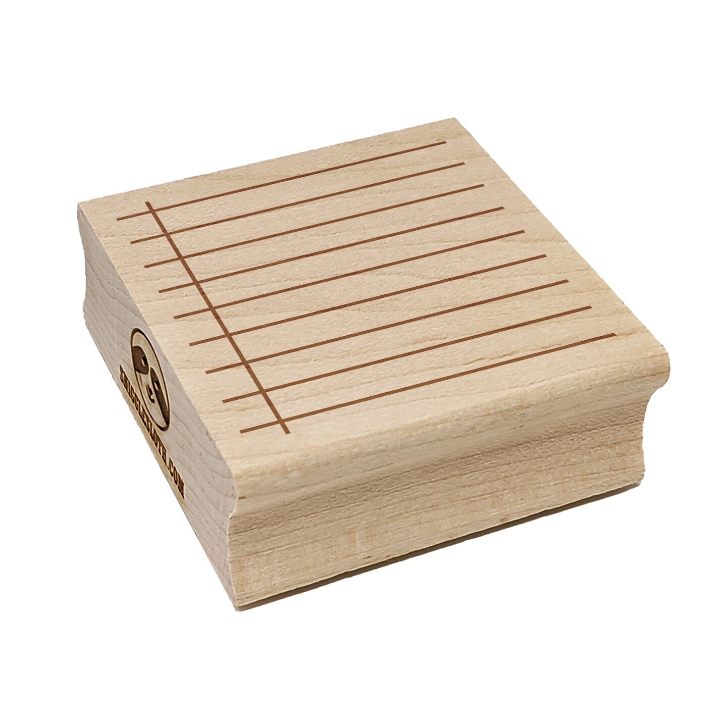 Notebook Lines Square Rubber Stamp for Stamping Crafting