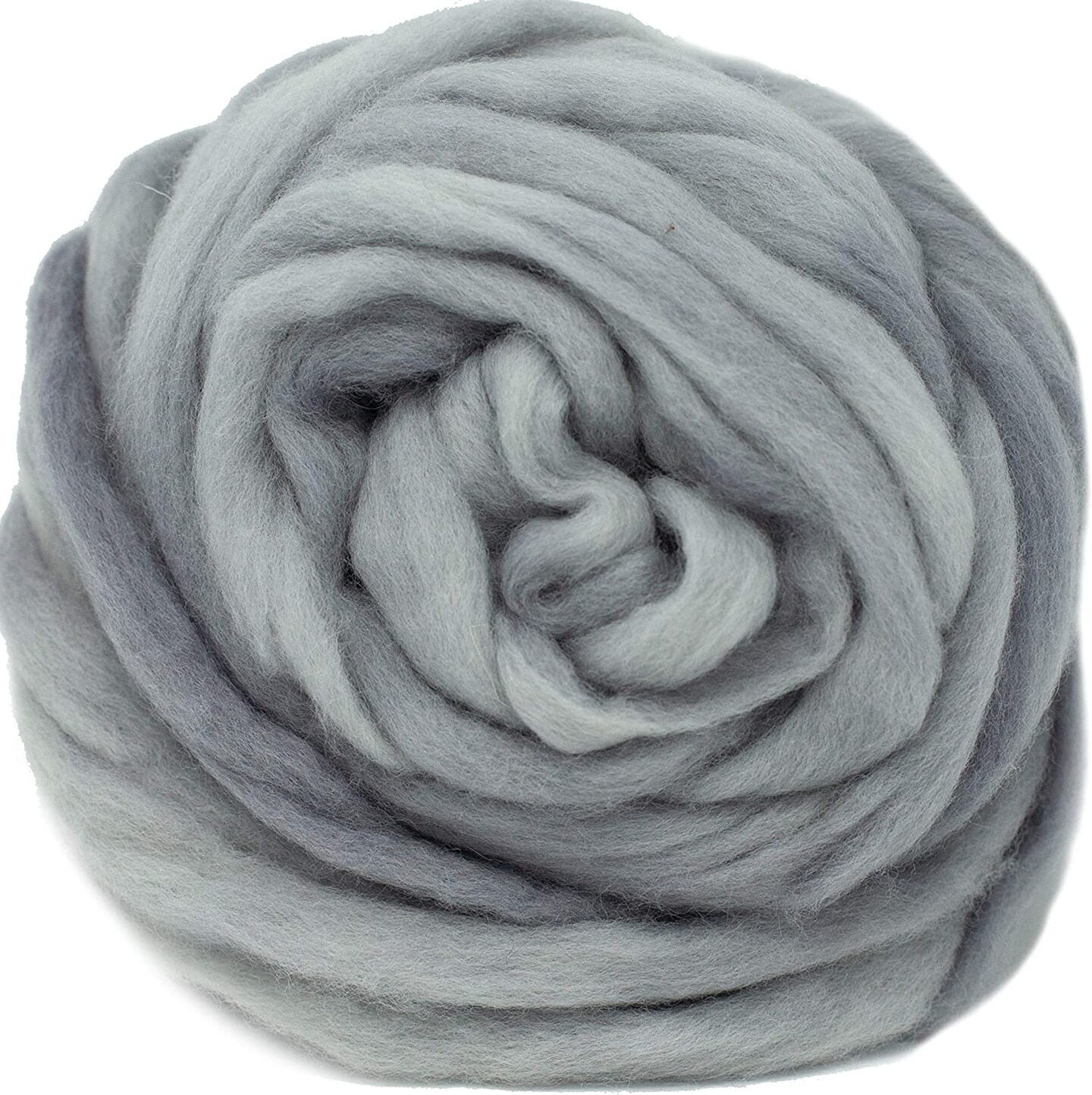Hand Dyed BFL Wool Roving tonal colorways for easy needle felting, hand spinning or
