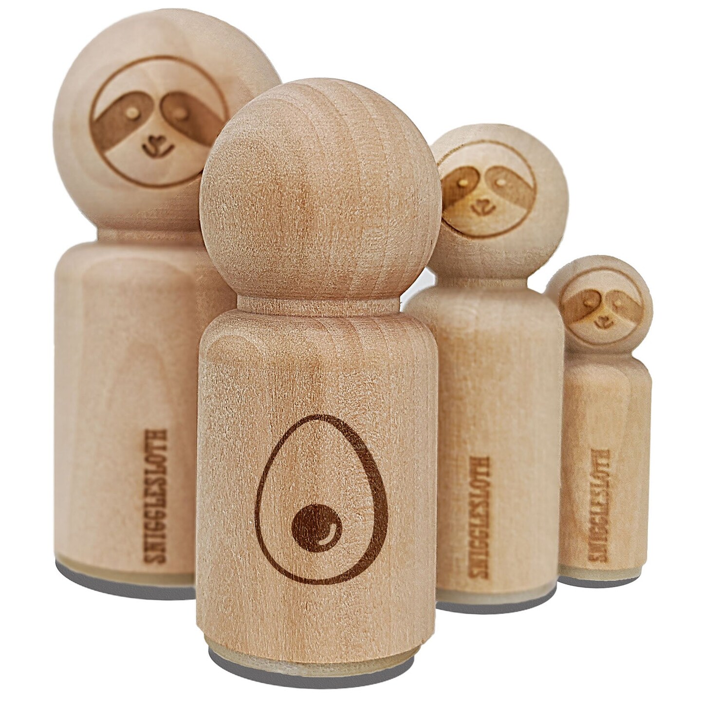 Avocado Symbol Rubber Stamp for Stamping Crafting Planners