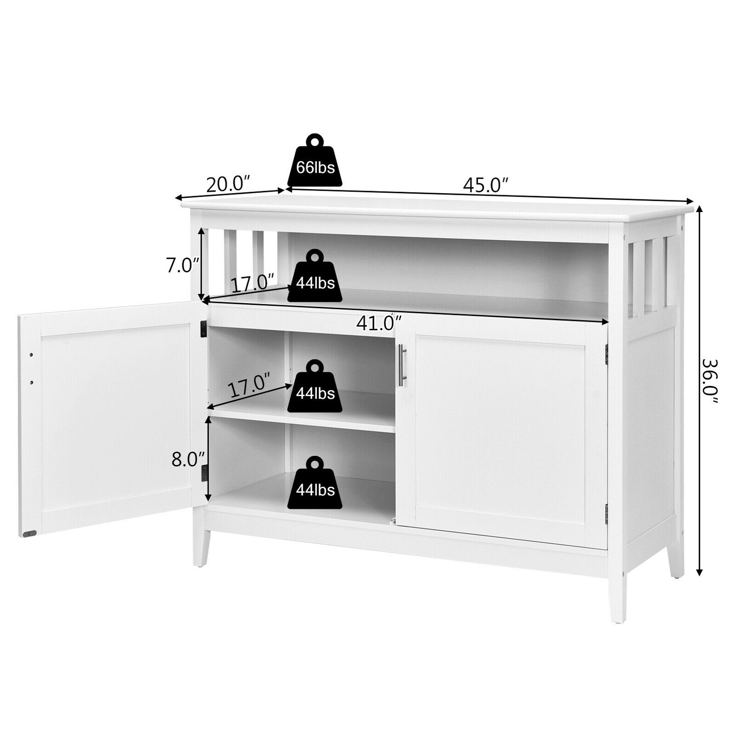 Modern Wooden Kitchen Storage Cabinet